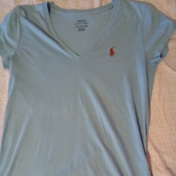 Ralph Lauren polo light blue vneck🍬 - Picture 2 of 2